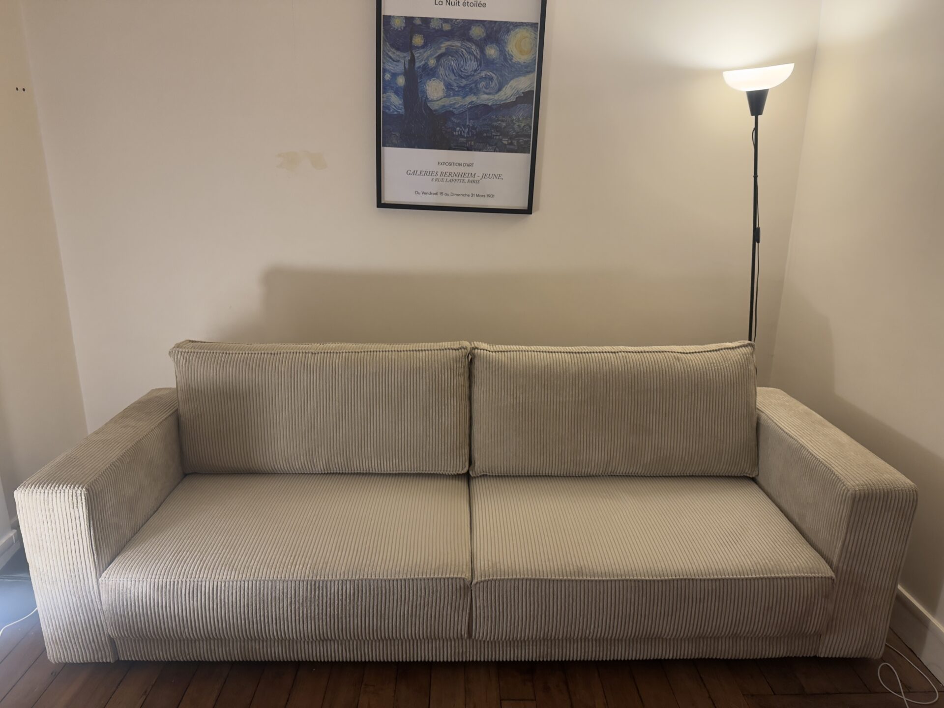 CANAPÉ COFFRE EN VELOUR CÔTELÉ – Image 2