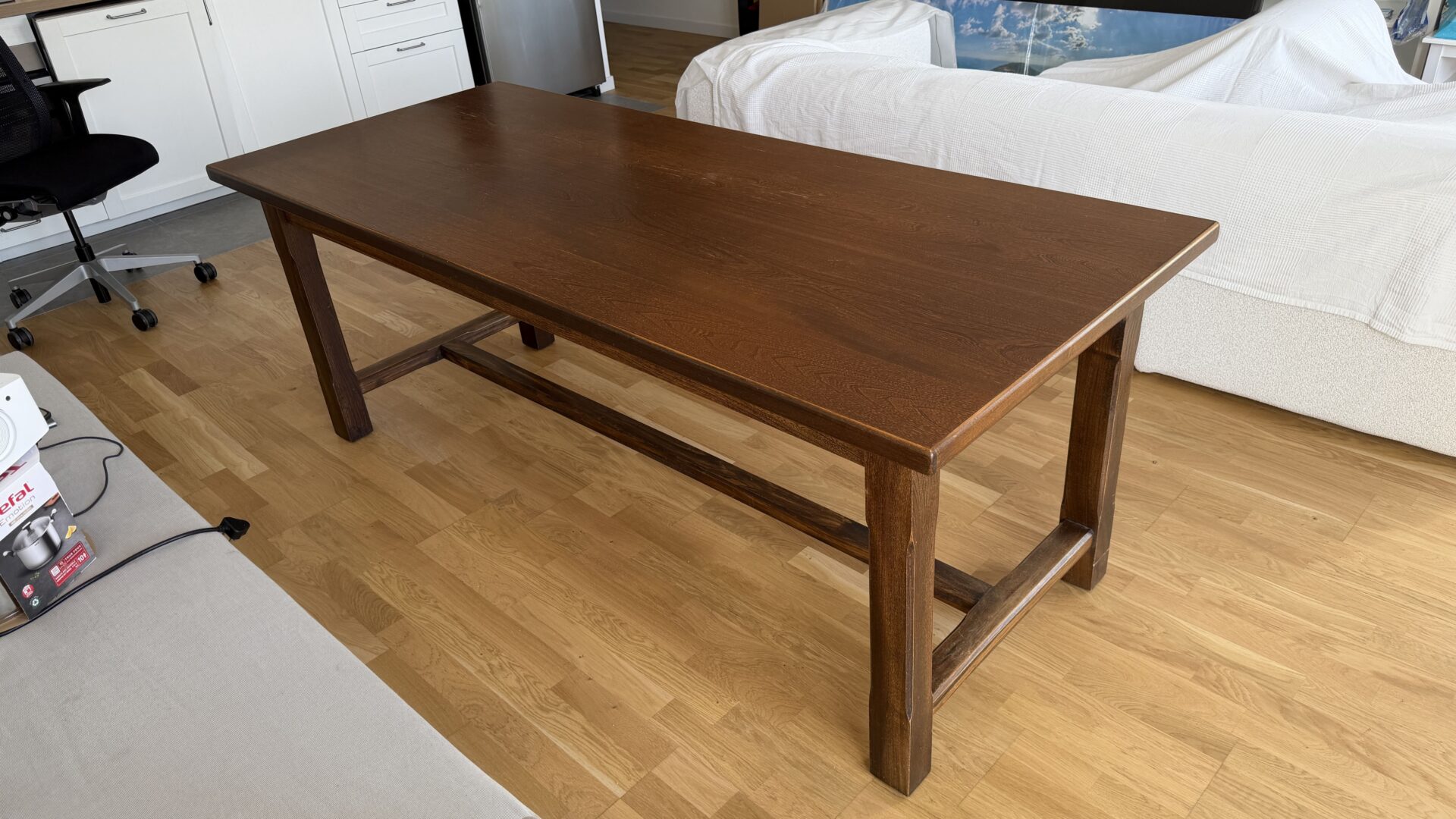 Table de salle à manger en bois massif – Image 2