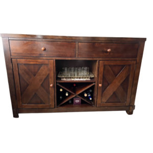 Buffet / meuble de bar en bois massif modèle ‘X Factor’