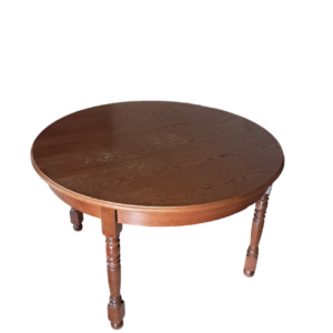 Table de salle à manger ronde avec rallonge intégrée (papillon)