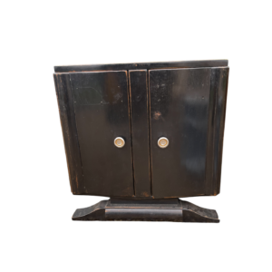 Table de chevet / meuble d’appoint noire style Art Déco