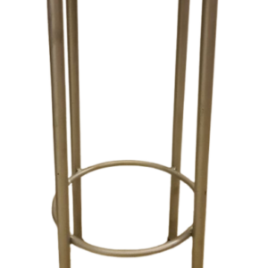 Tabouret Bar Acier Gris Métallisé Ancien