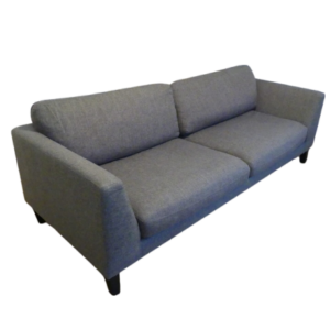 Vends canapé textile gris chiné 3 places