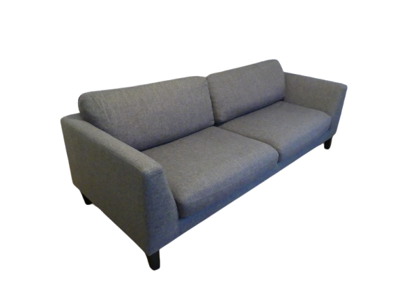 Vends canapé textile gris chiné 3 places