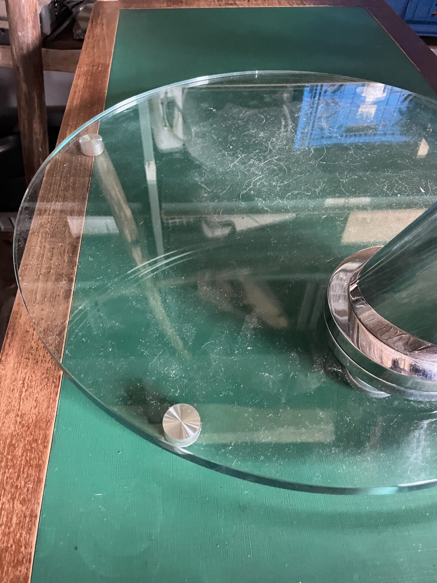 Table basse en verre et chrome extensible papillon – Image 8