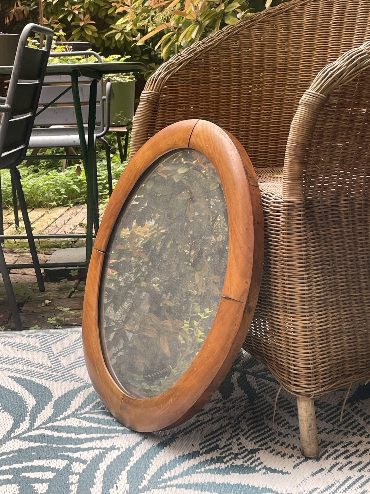 miroir oval vintage – Image 2