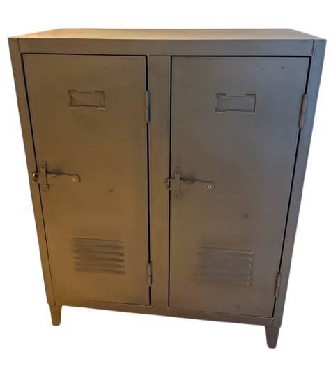 Armoire Casier B2 métal / 2 portes - TOLIX comme neuf