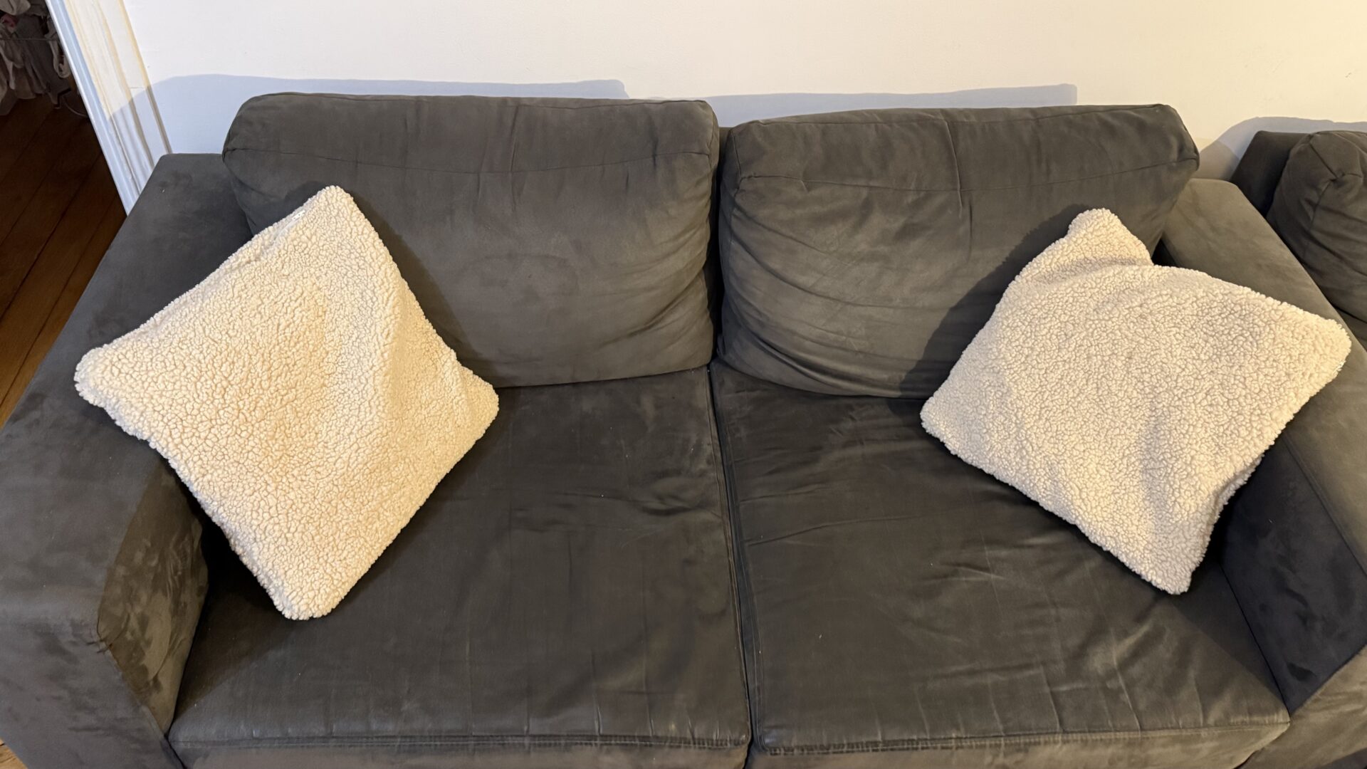 Canapé gris anthracite modulable et convertible – Image 3