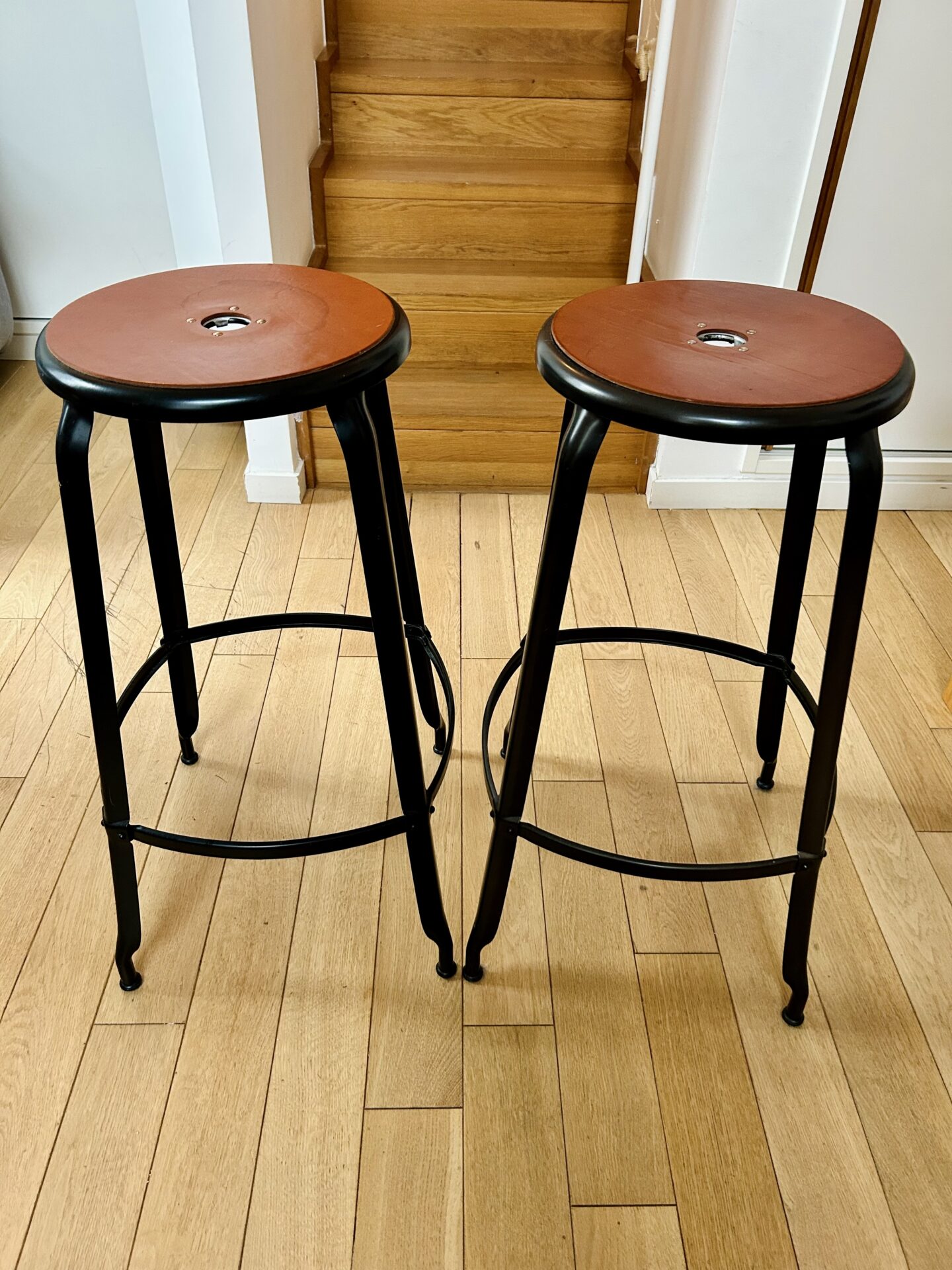 2 tabourets de bar Nicolle – Image 2