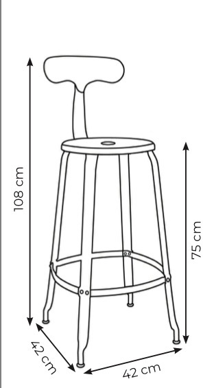 2 chaises de bar Nicolle – Image 3