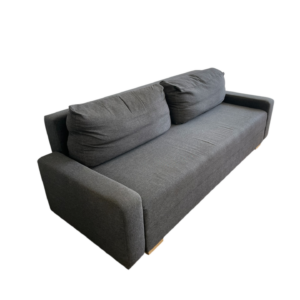 Canapé 3 places tissu gris chiné foncé