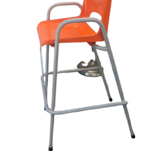 Chaise haute enfant orange pop