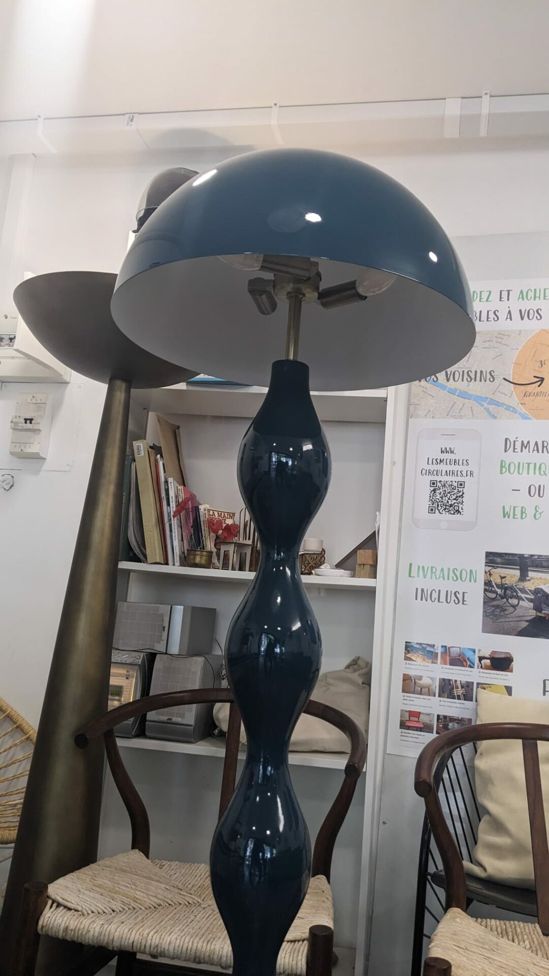 Powers Lampadaire, Bleu pétrole – Image 5