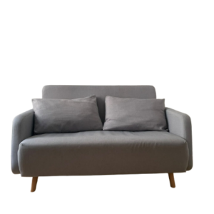 Canapé convertible 2 places gris