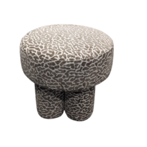 Corinthe - Pouf ou tabouret, Léopard marron
