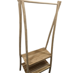 Kilim - Porte serviette en teck massif