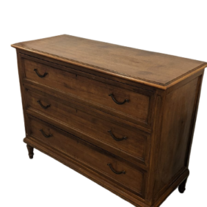 Commode de style Louis XVI en bois massif