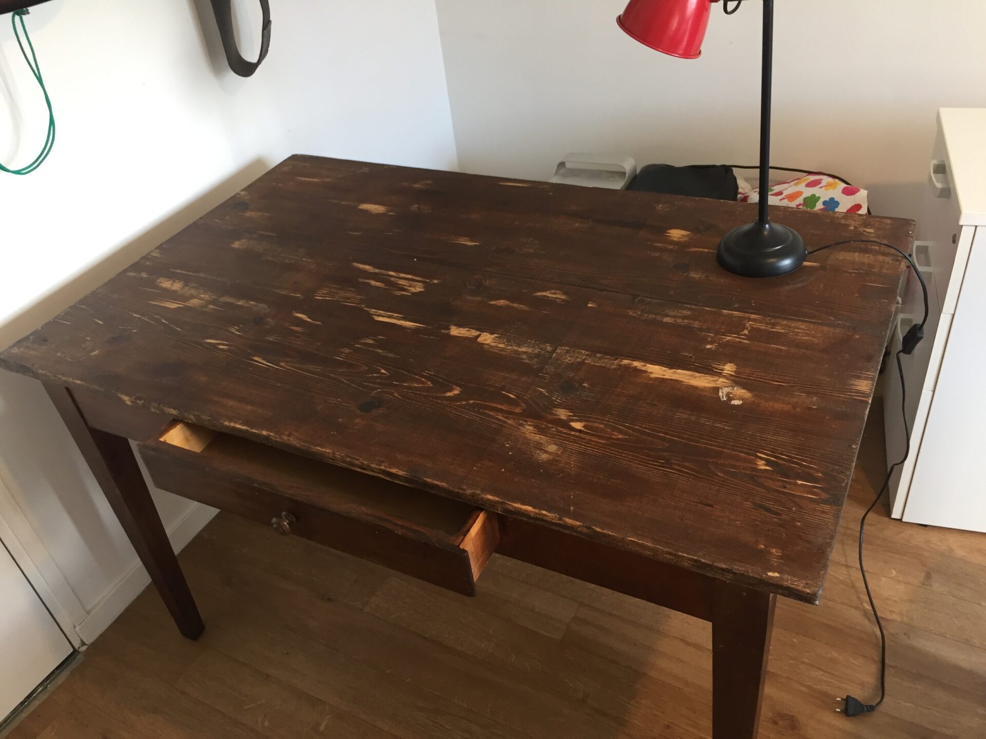Table de ferme en bois massif – Image 2