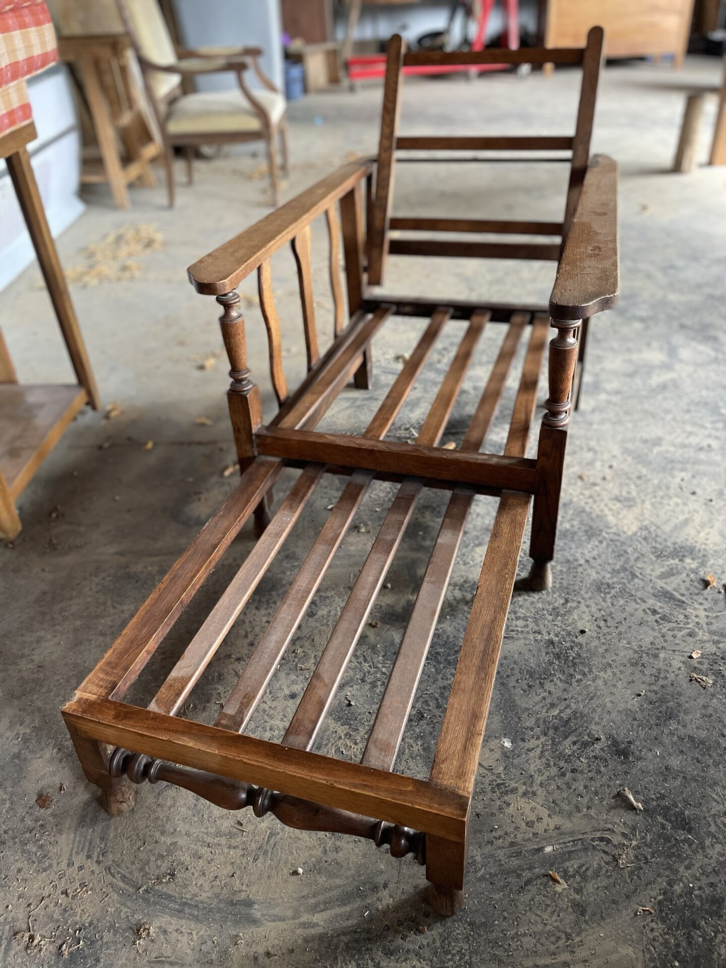 Fauteuil chaise longue vintage – Image 3