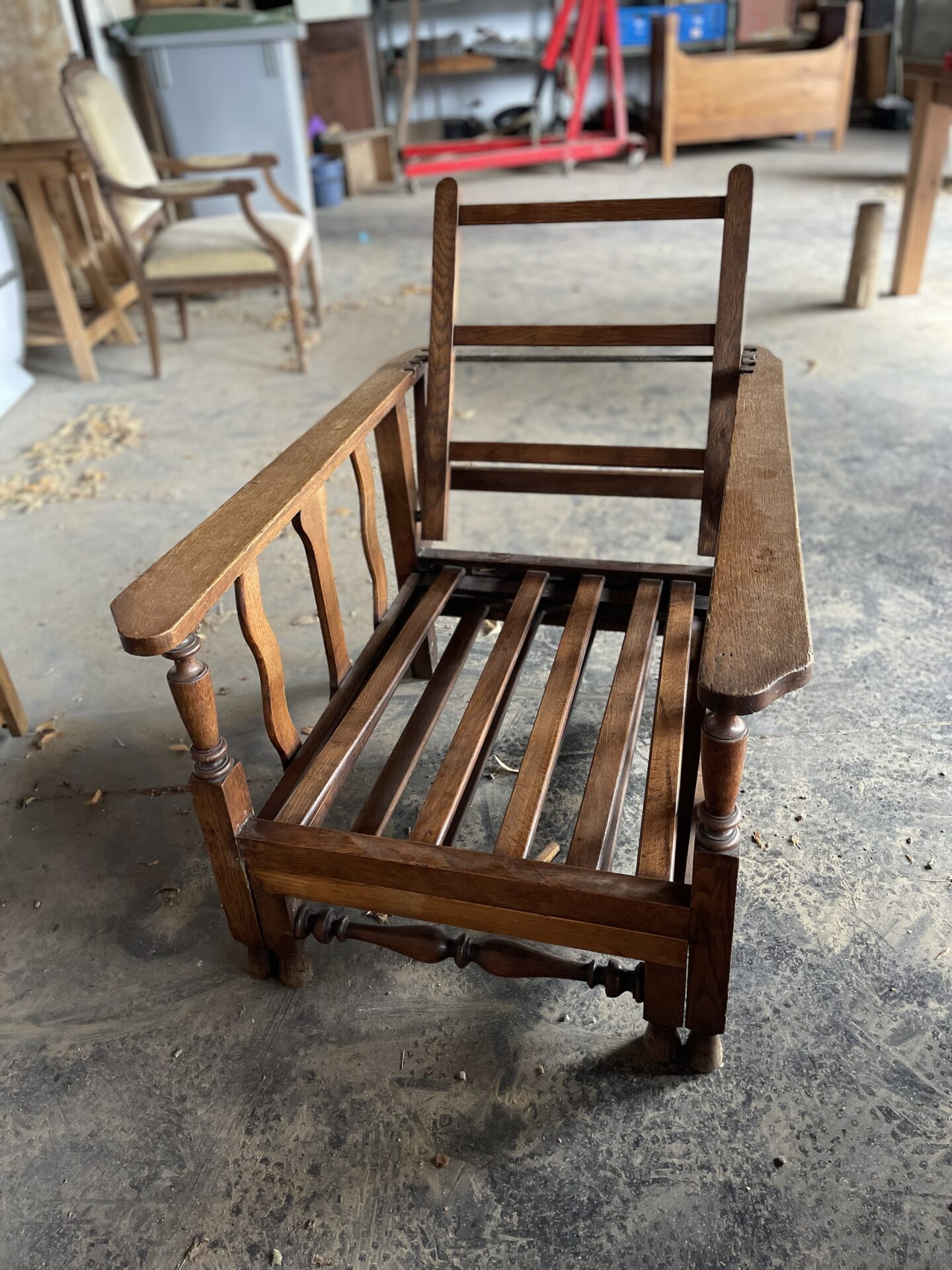 Fauteuil chaise longue vintage – Image 4