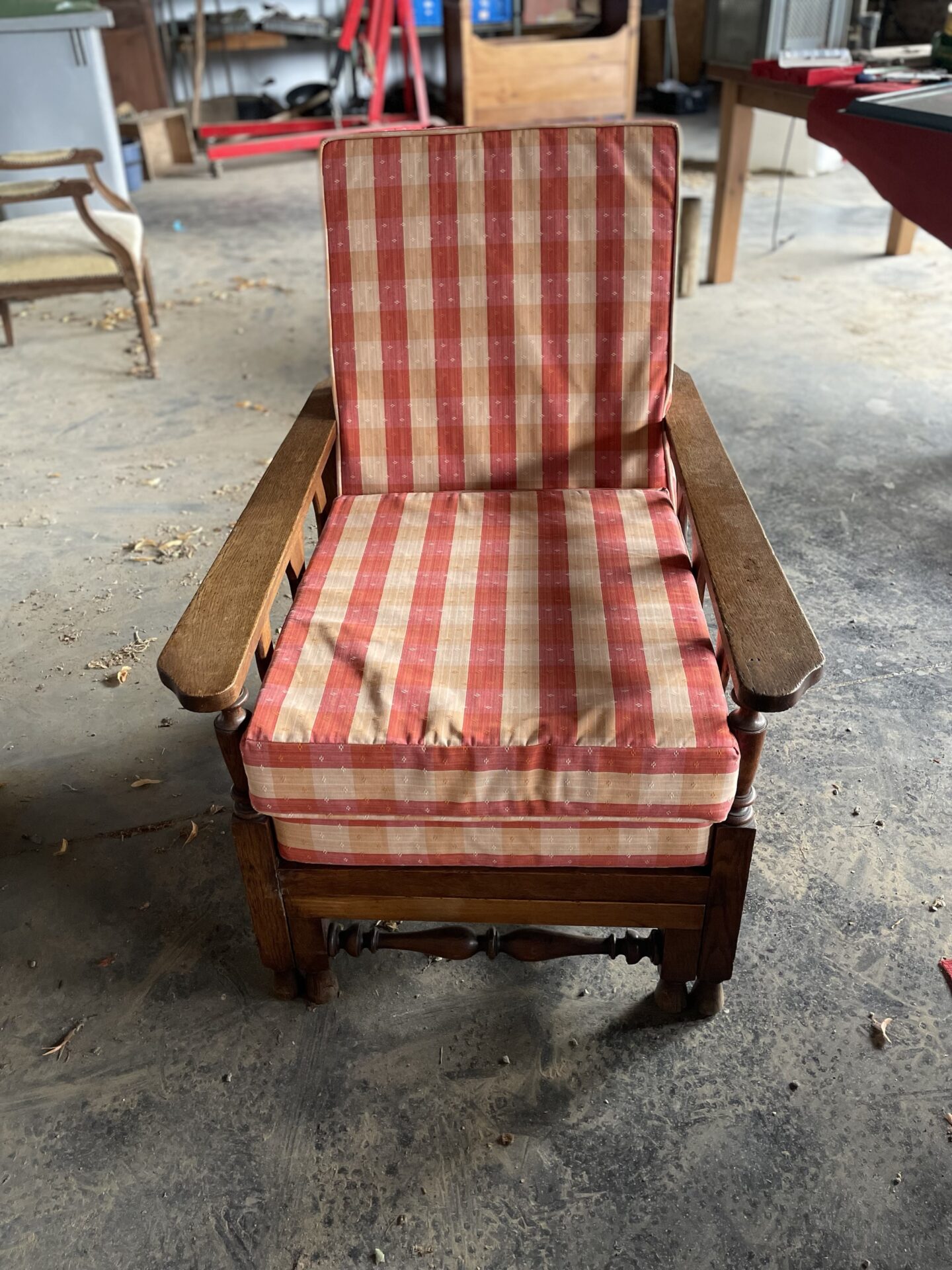Fauteuil chaise longue vintage – Image 8