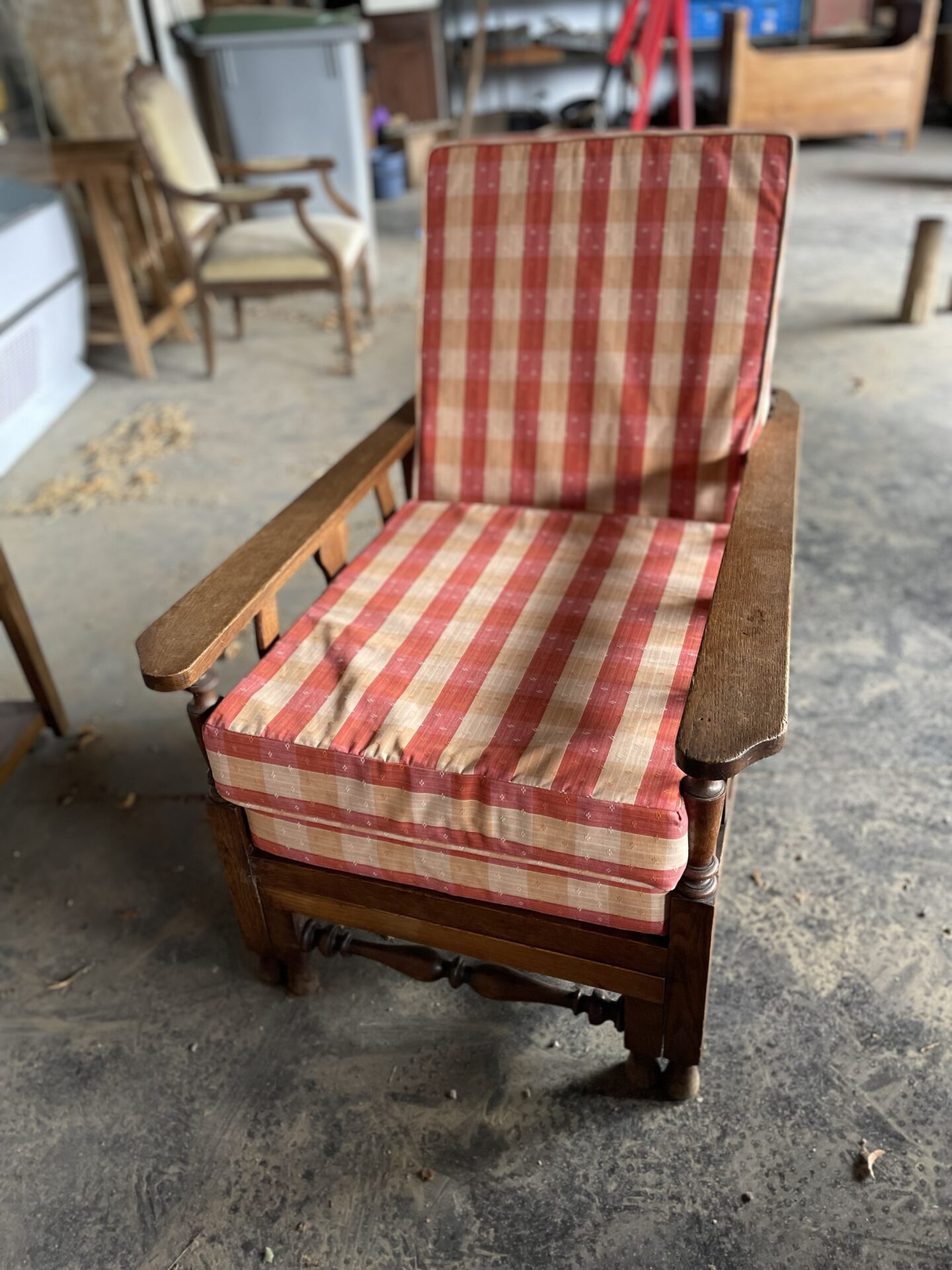 Fauteuil chaise longue vintage – Image 9