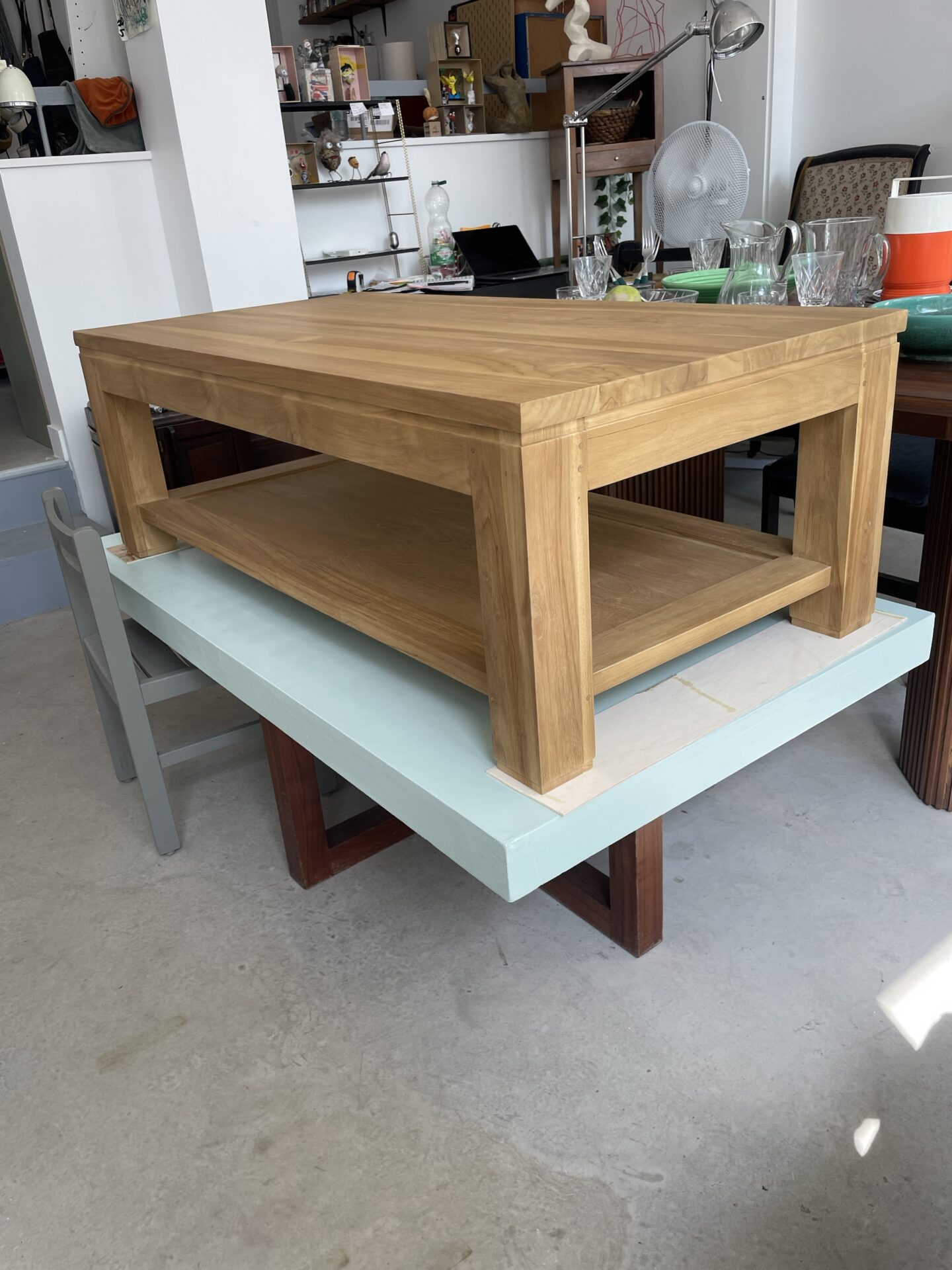 Table basse en teck massif BOSTON – Image 4