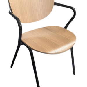 Ada : Chaise en frêne et métal
