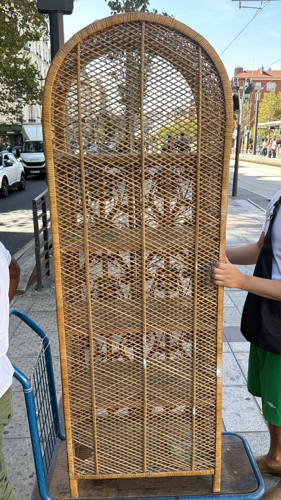 Armoire en osier tressé des années 60 – Image 7