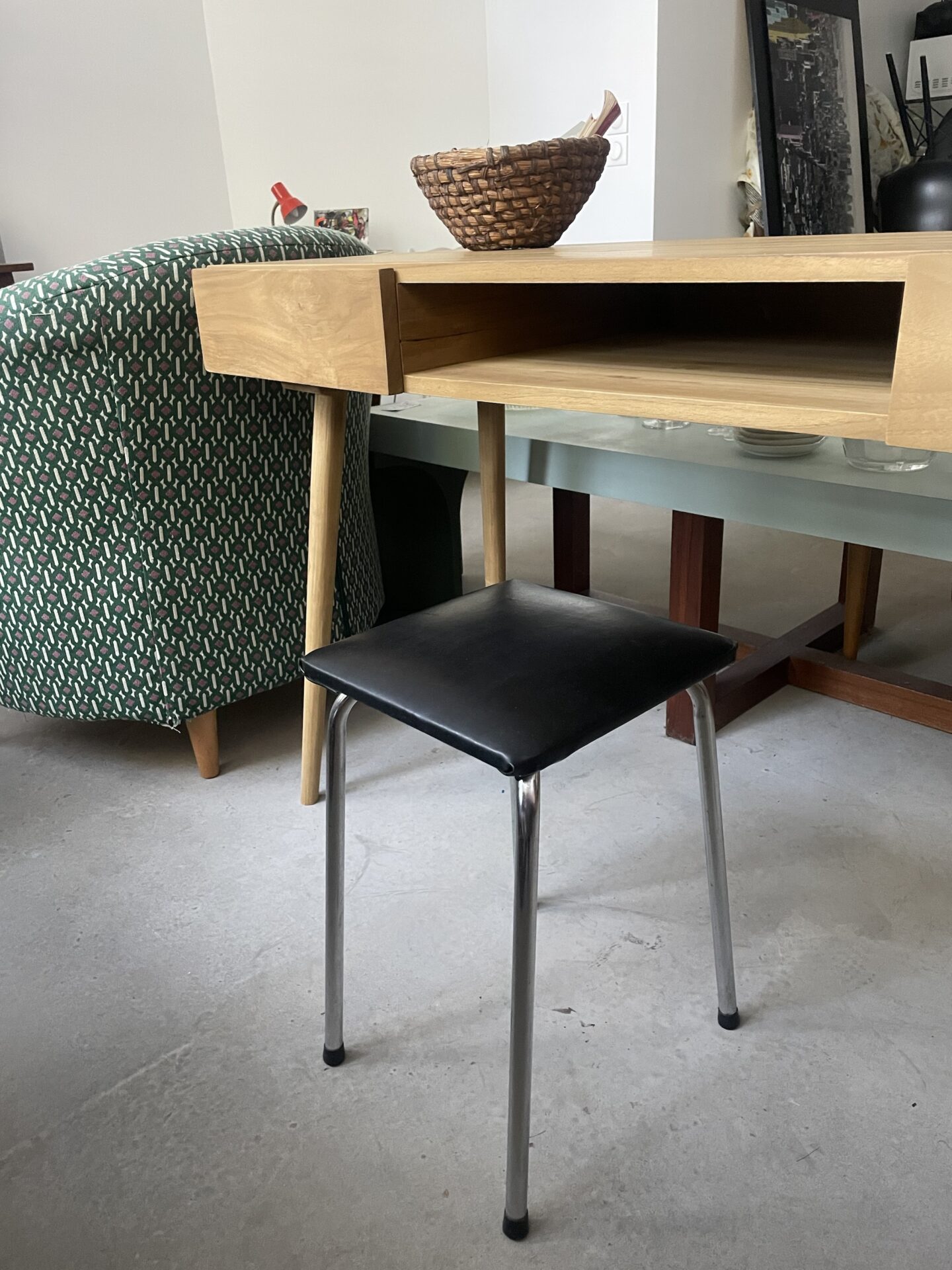 Bureau en teck massif modèle ISAURE – Image 6
