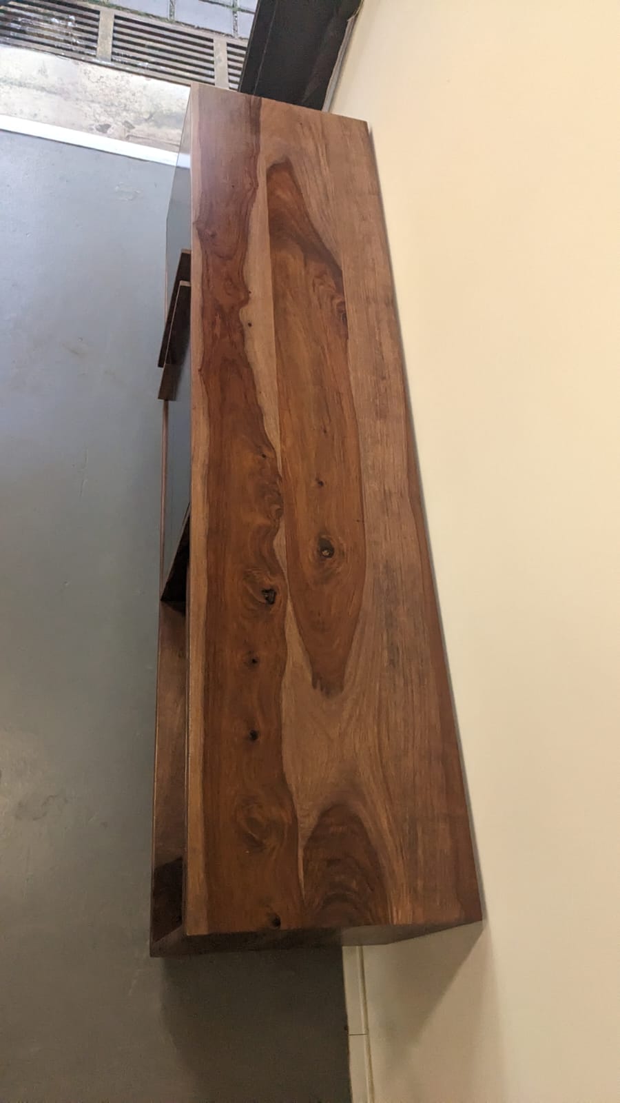 Meuble TV acacia massif 150cm – Image 7