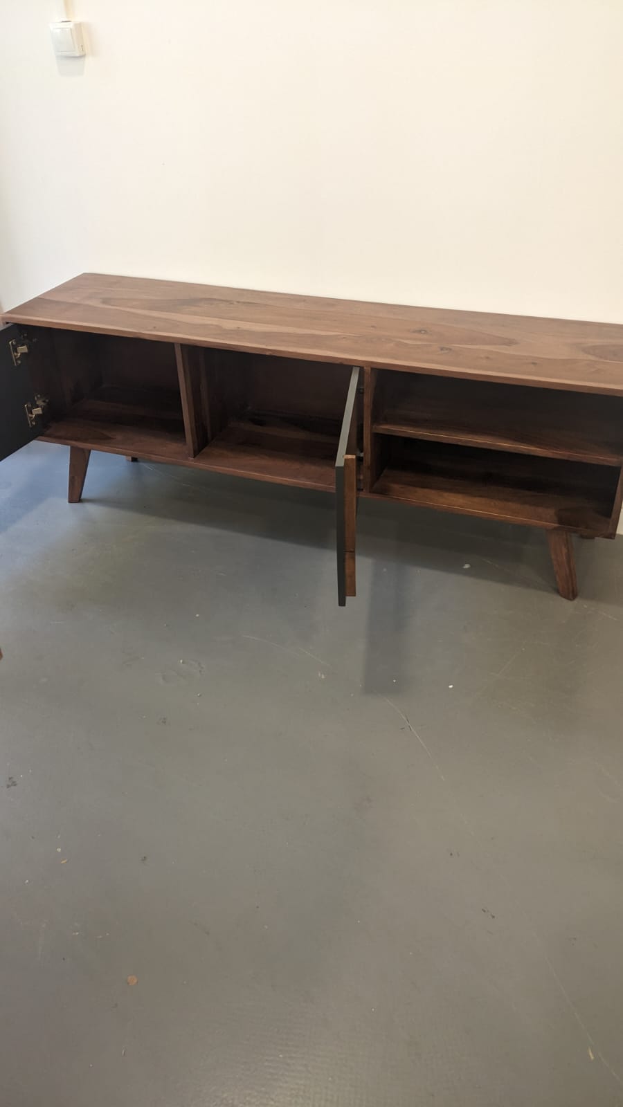 Meuble TV acacia massif 150cm – Image 4