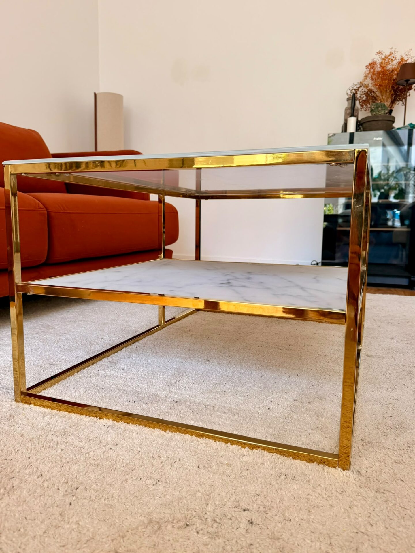 Table basse ACTONA Alisma dorée (Art déco) – Image 8