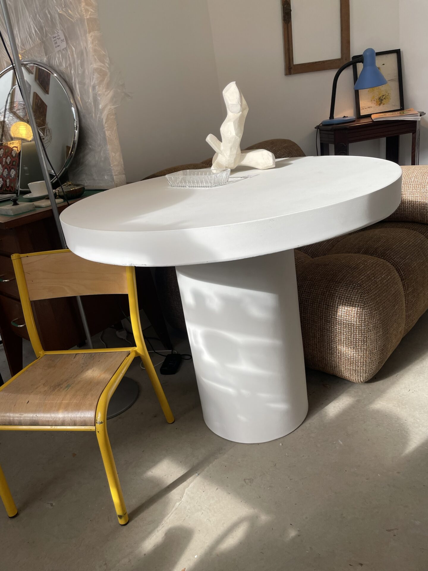 Table en ciment blanc int / ext – Image 6