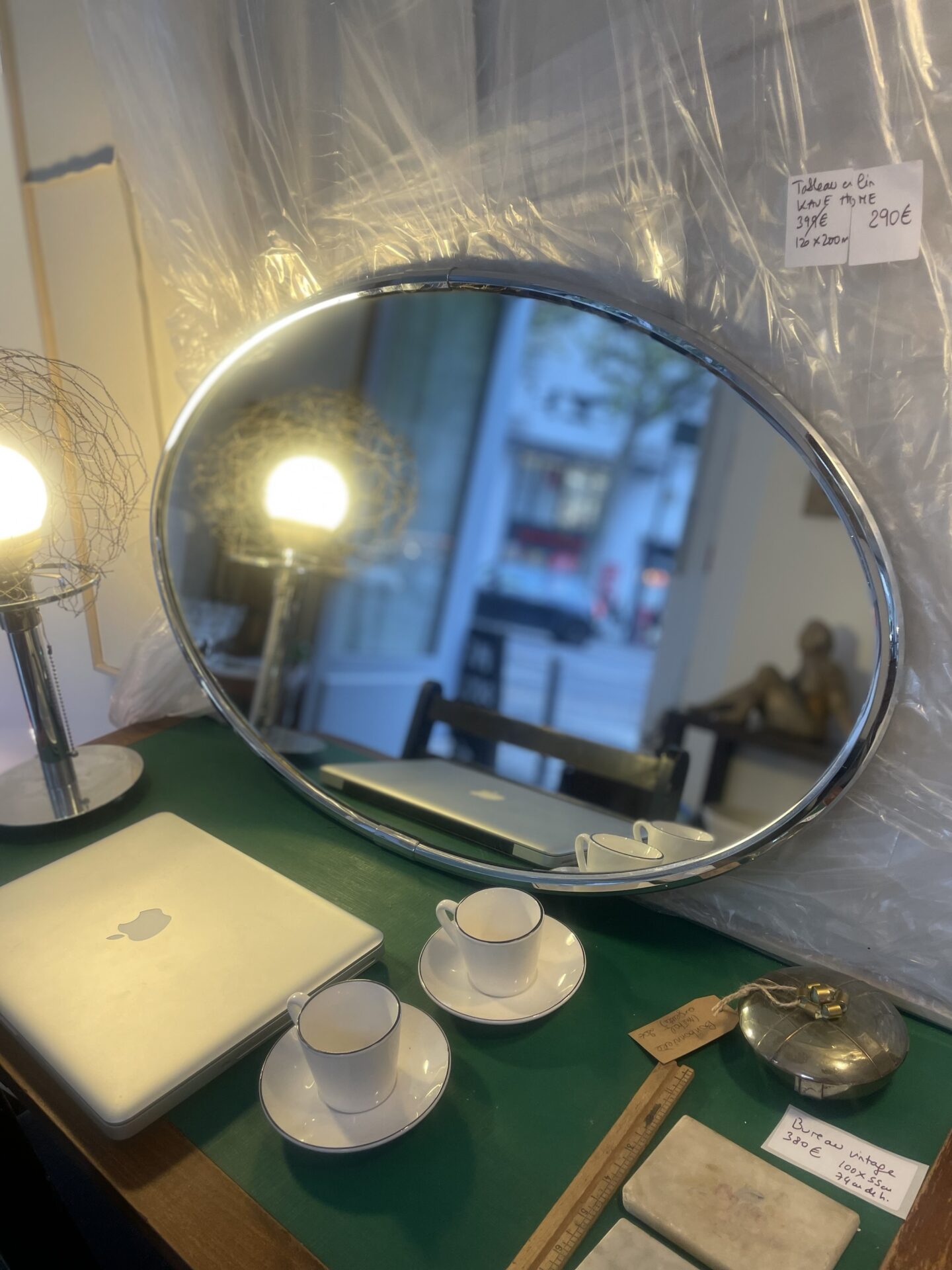 Miroir chromé biseauté – Image 2