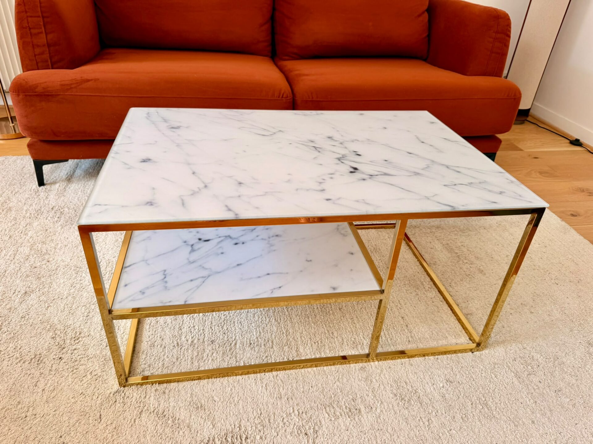 Table basse ACTONA Alisma dorée (Art déco) – Image 2