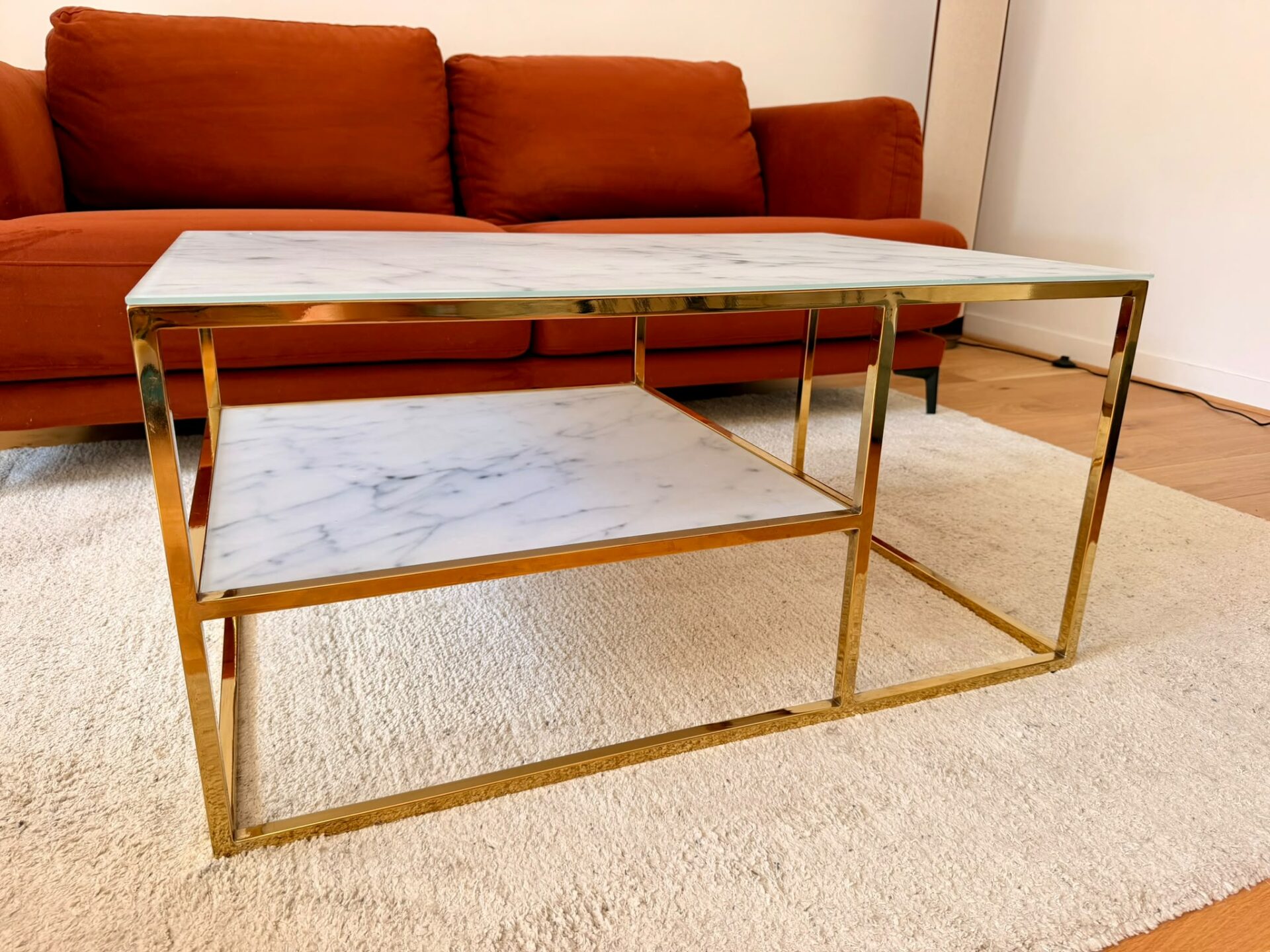 Table basse ACTONA Alisma dorée (Art déco) – Image 5